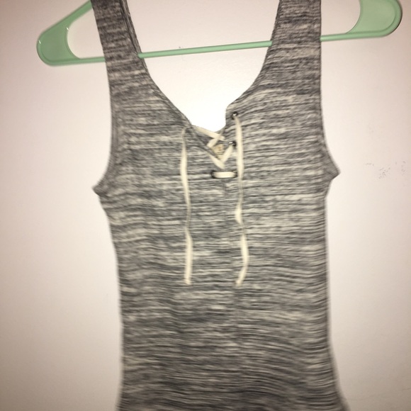 Lace up tank top - Picture 1 of 2